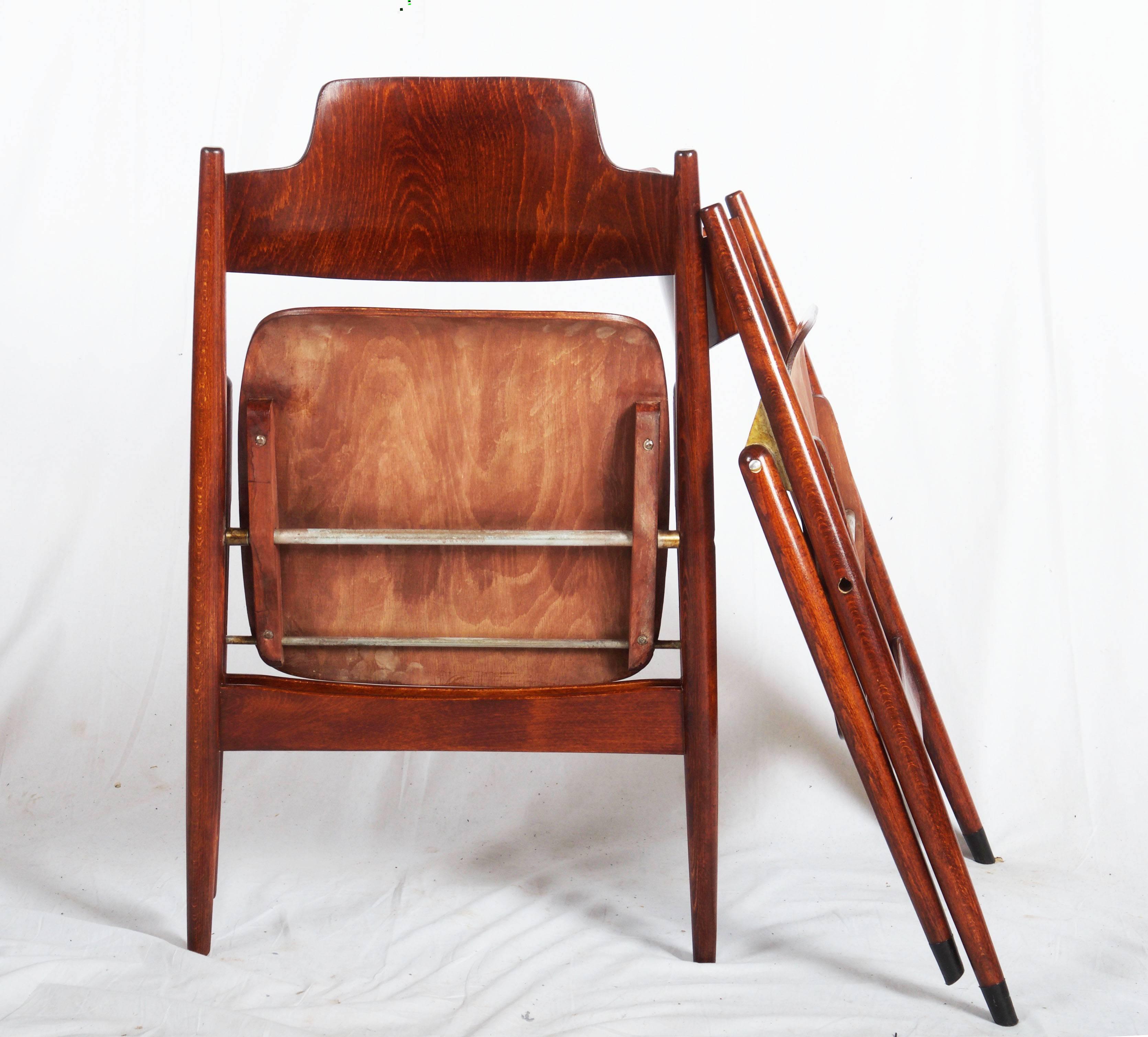 German Mid-Century Folding Chair by Egon Eiermann