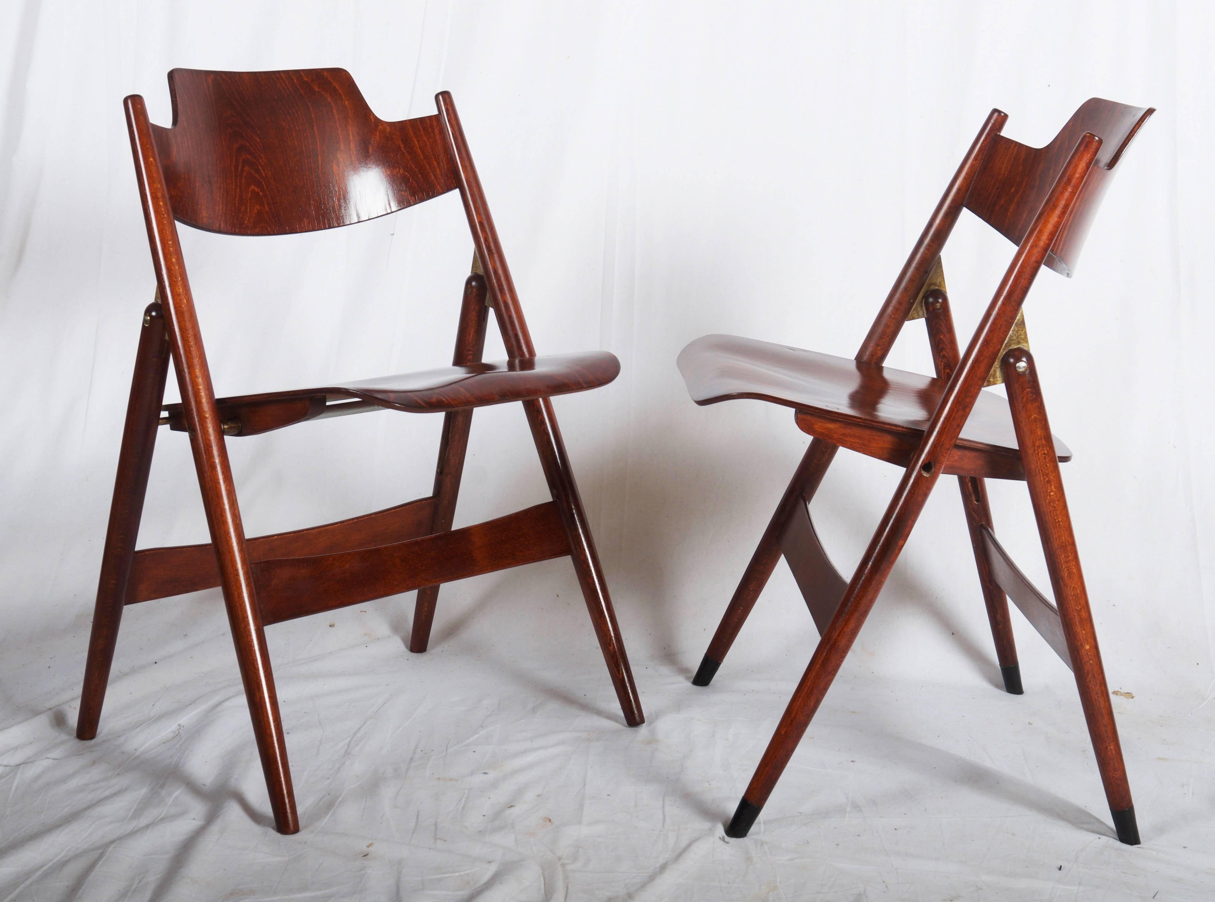 mid century folding chairs