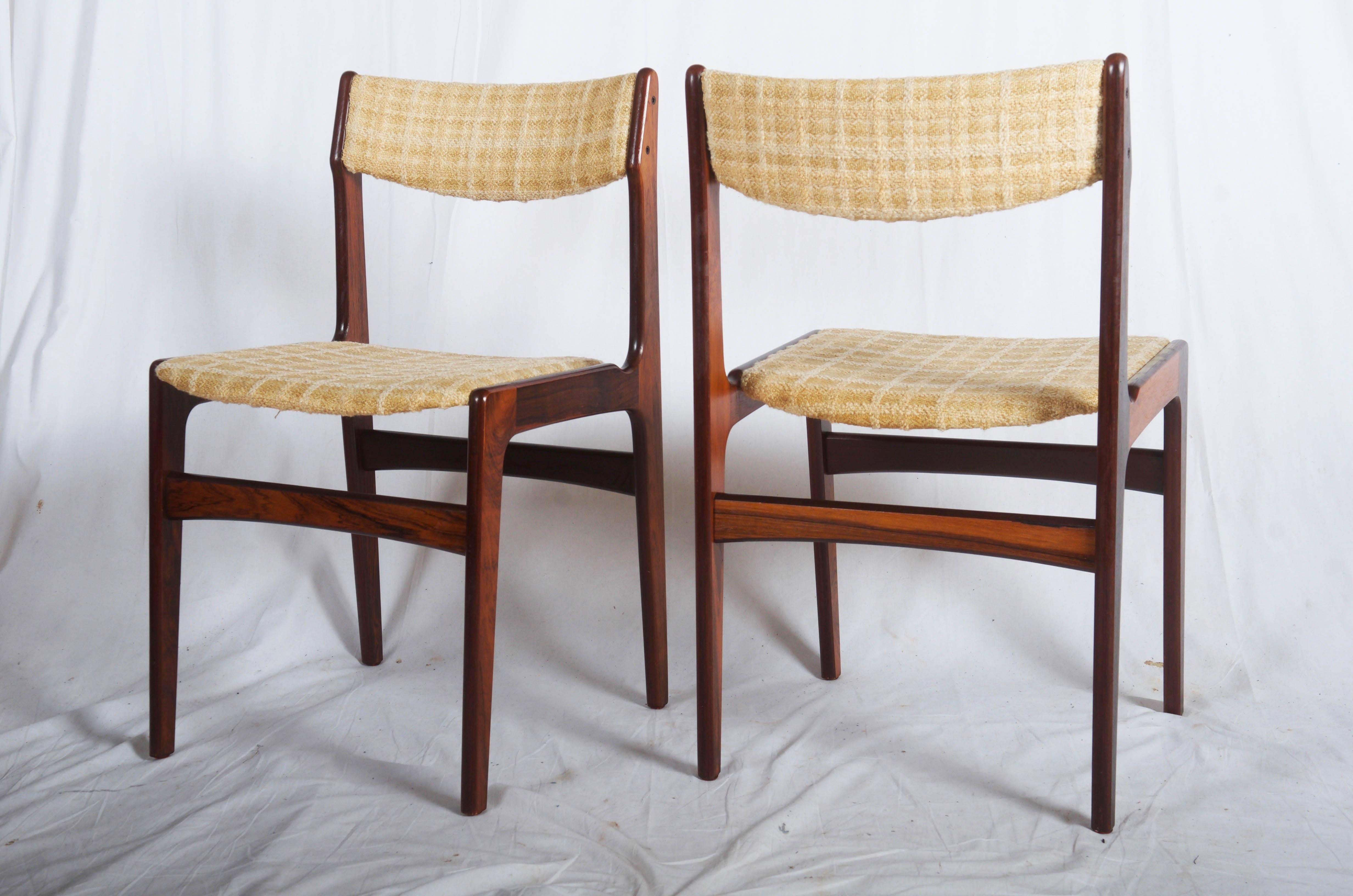 Scandinavian Modern Set of Six Mid-Century Danish Dining Chairs