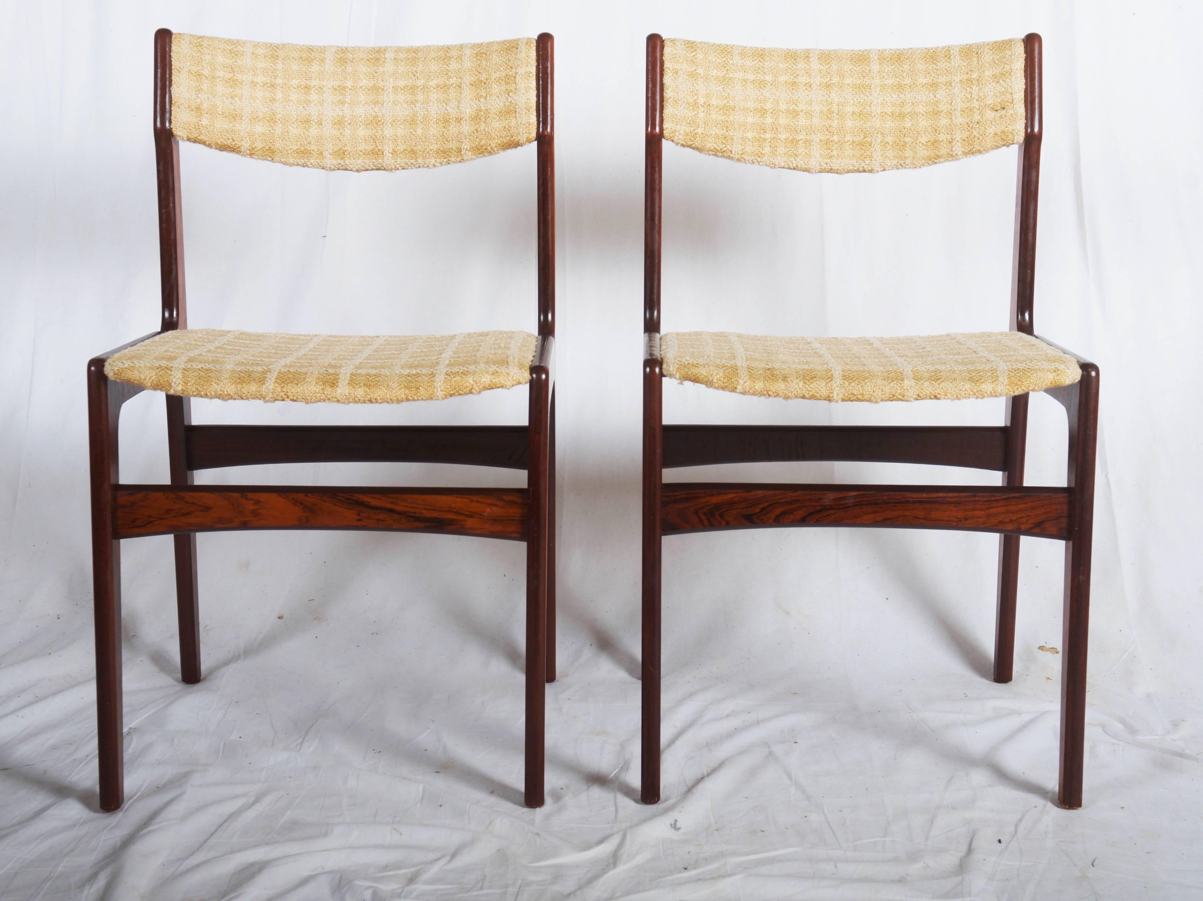 Set of Six Mid-Century Danish Dining Chairs In Good Condition In Vienna, AT