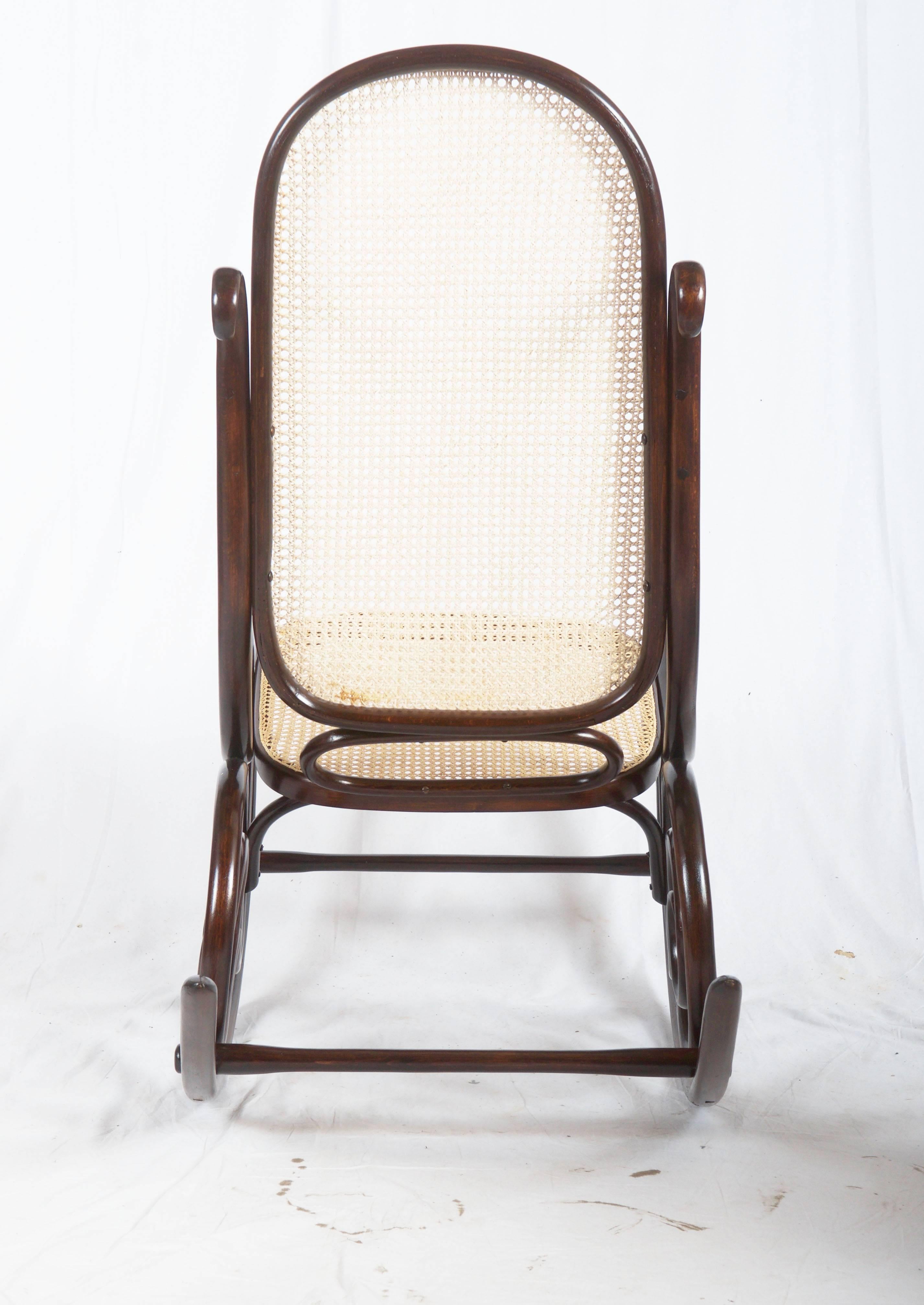 Mid-20th Century Thonet-Mundus Rocking Chair