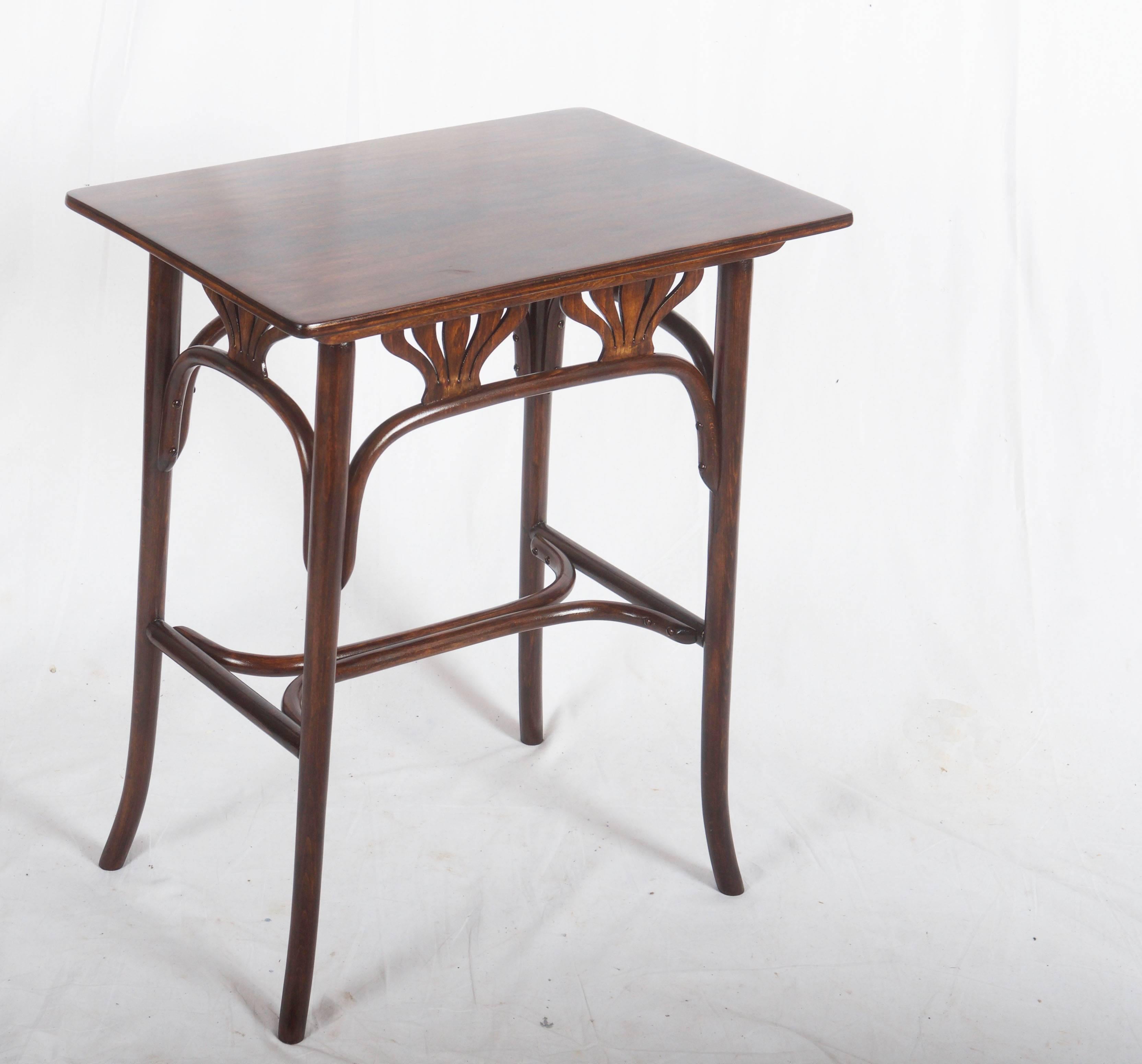 Bentwood Beautiful Art Nouveau Table by Kohn