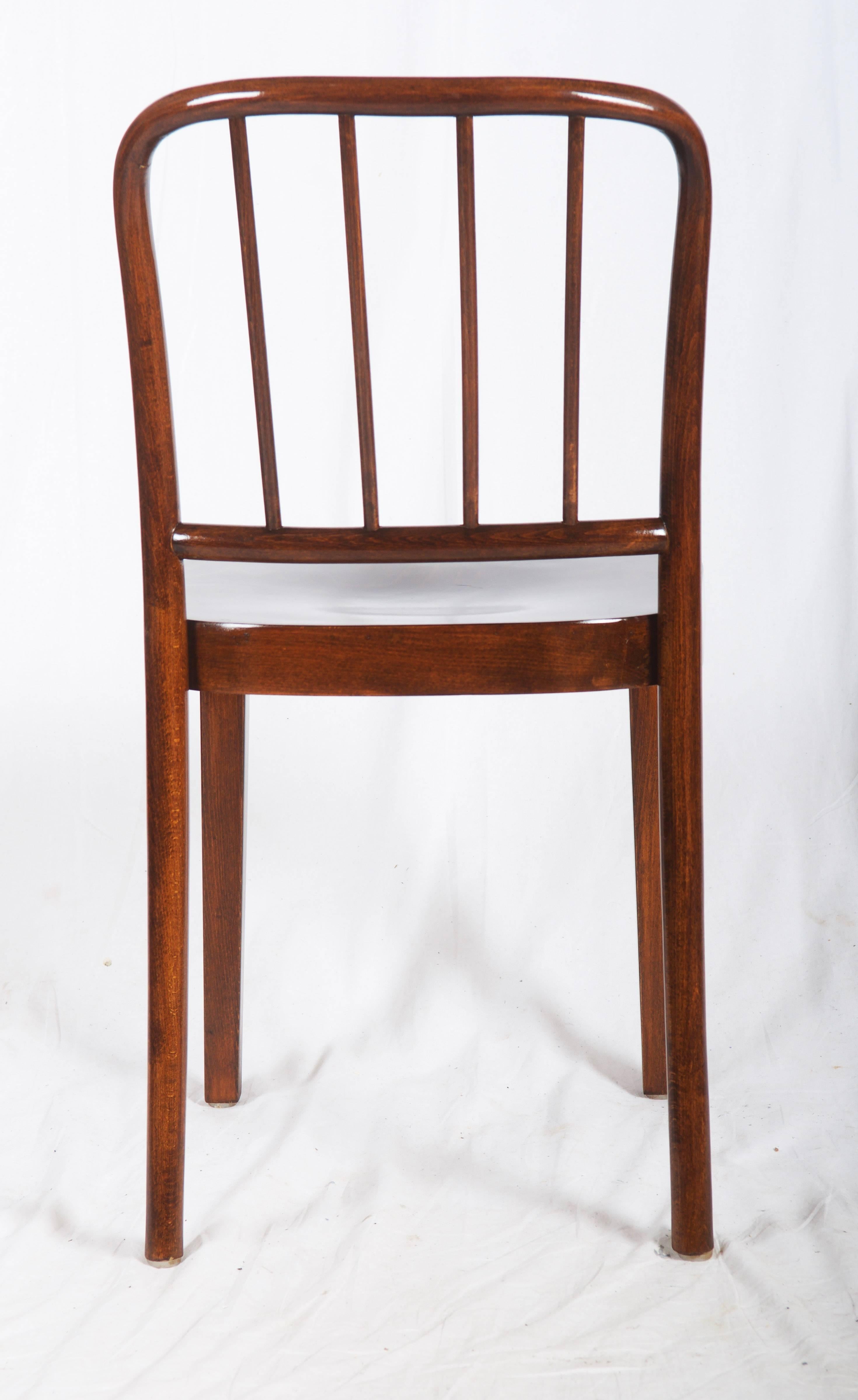 Set of Four Thonet Dining Chairs by Josef Frank In Excellent Condition In Vienna, AT
