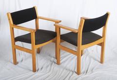 Nice Pair of Vintage Hans Wegner Armchairs