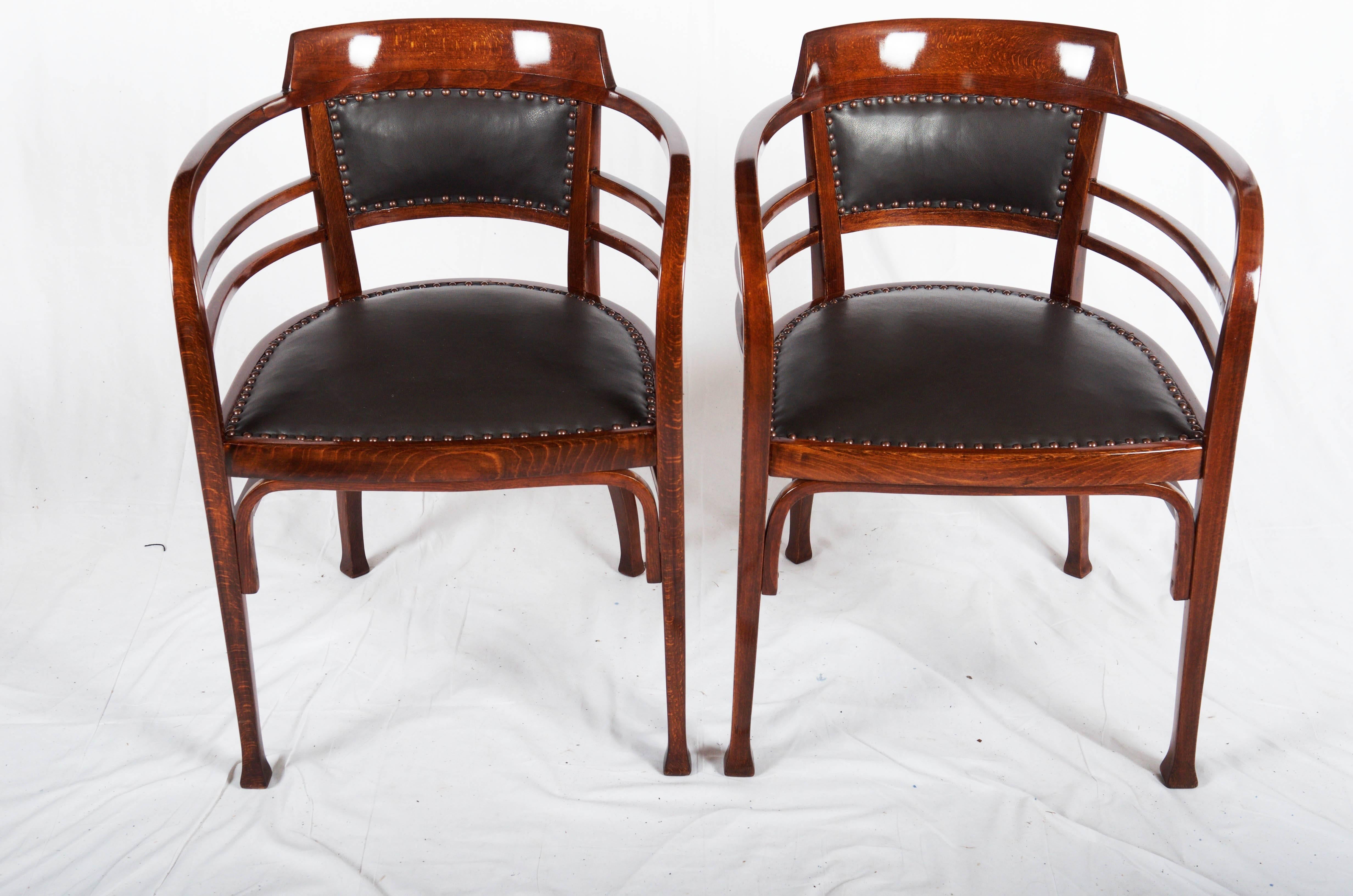 Sécession viennoise Fauteuils Thonet par Otto Wagner en vente