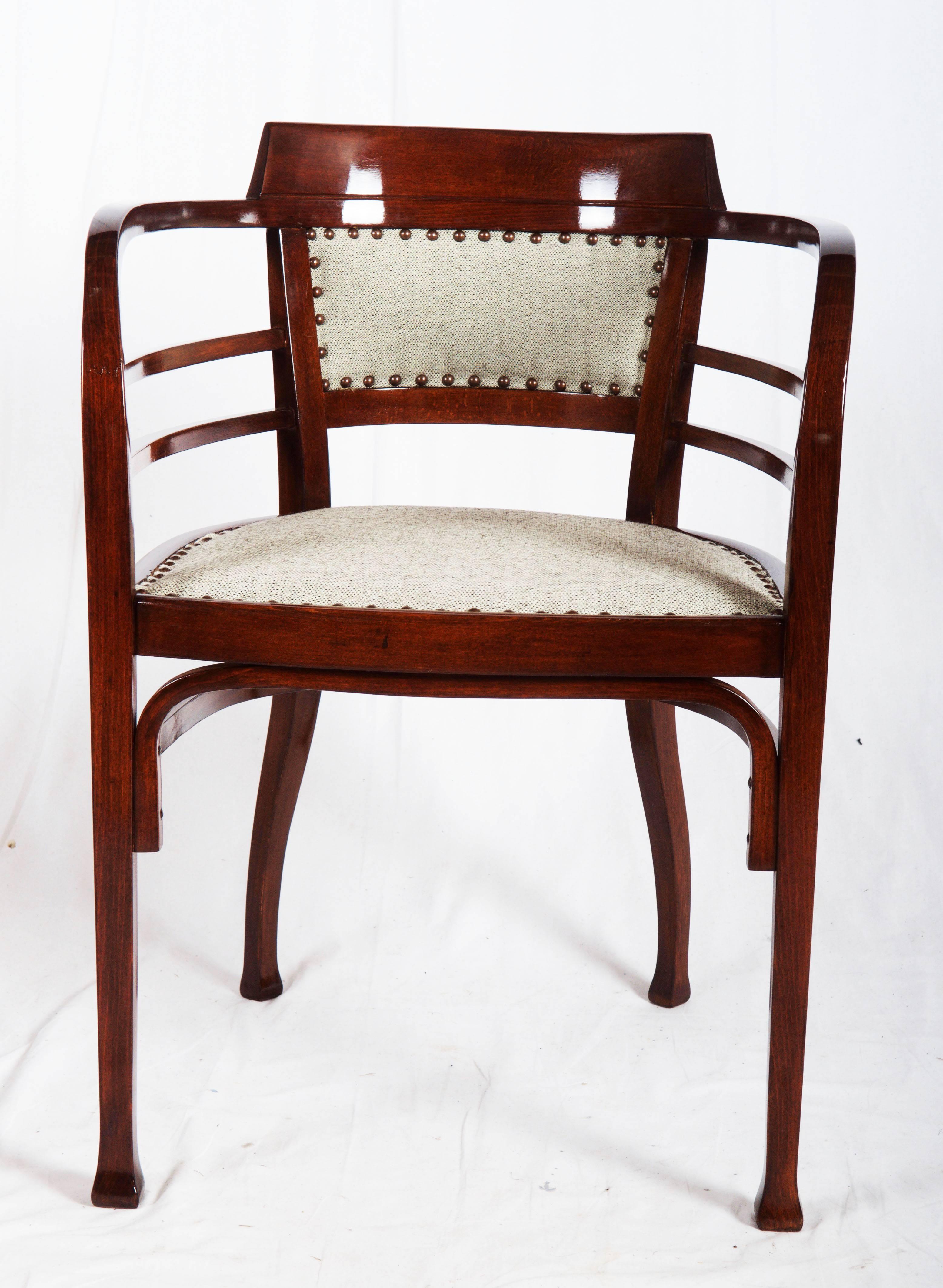 Vienna Secession Thonet Armchairs by Otto Wagner For Sale