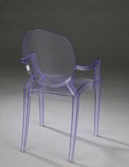 Purple Kartell Louis Ghost Chair by Philippe Starck