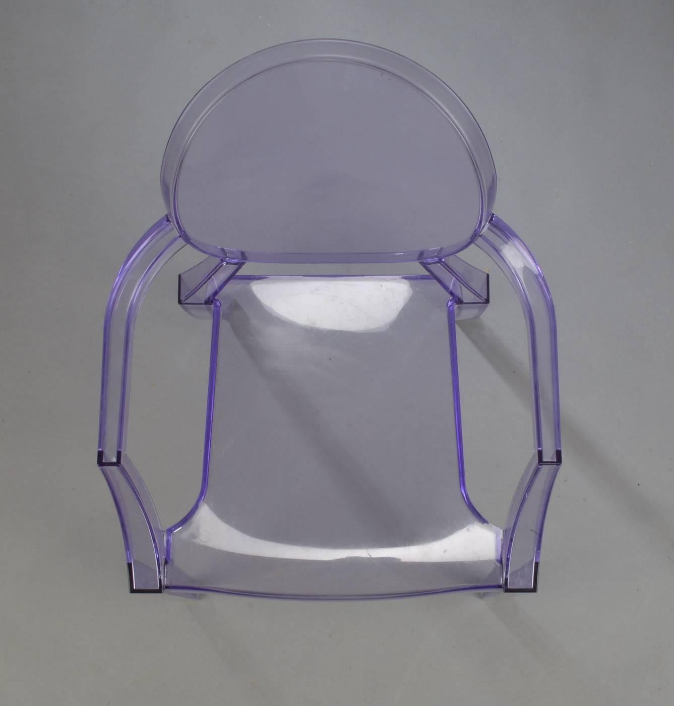 purple ghost chair