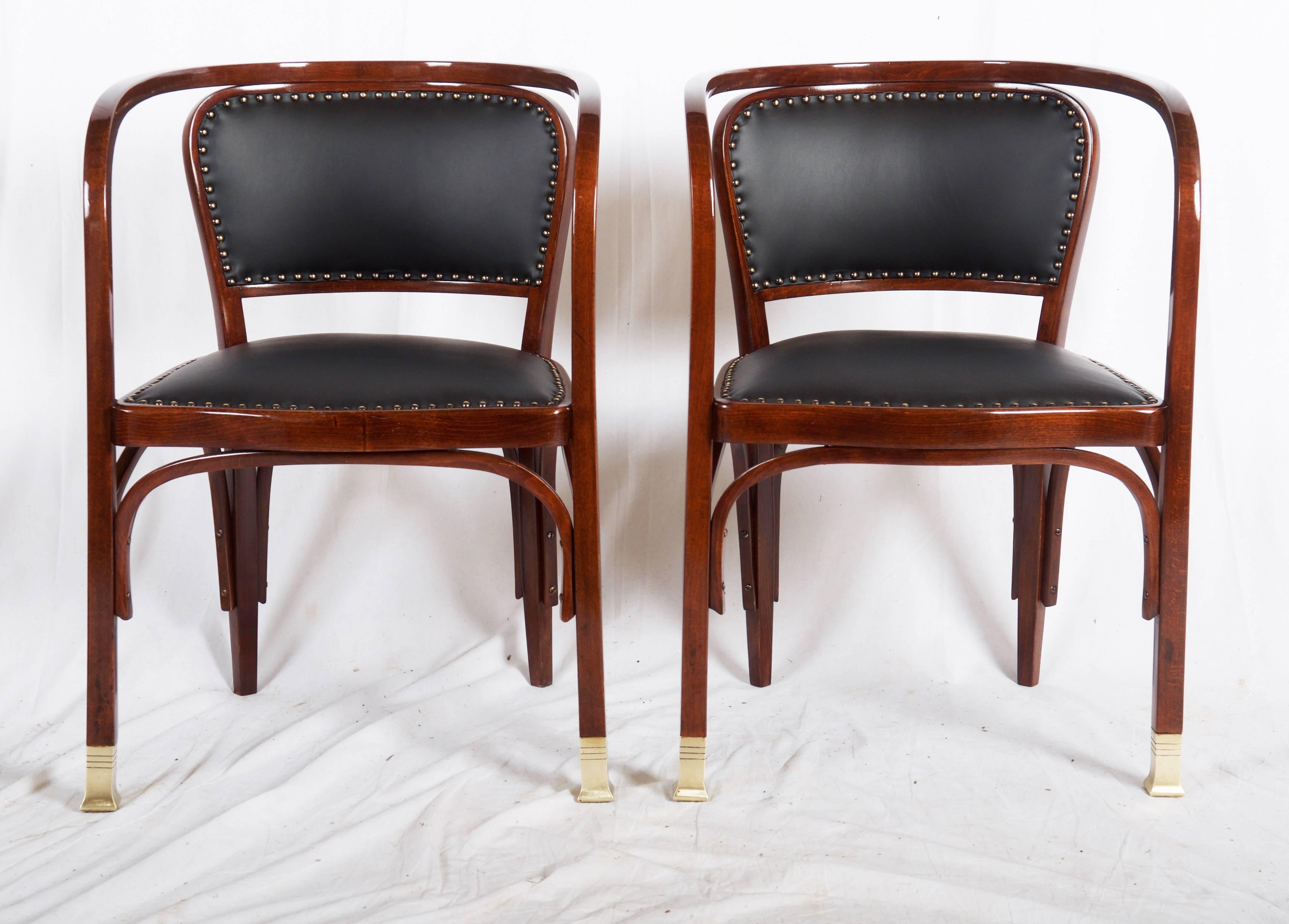 Early 20th Century Chairs by Gustav Siegel for Kohn For Sale