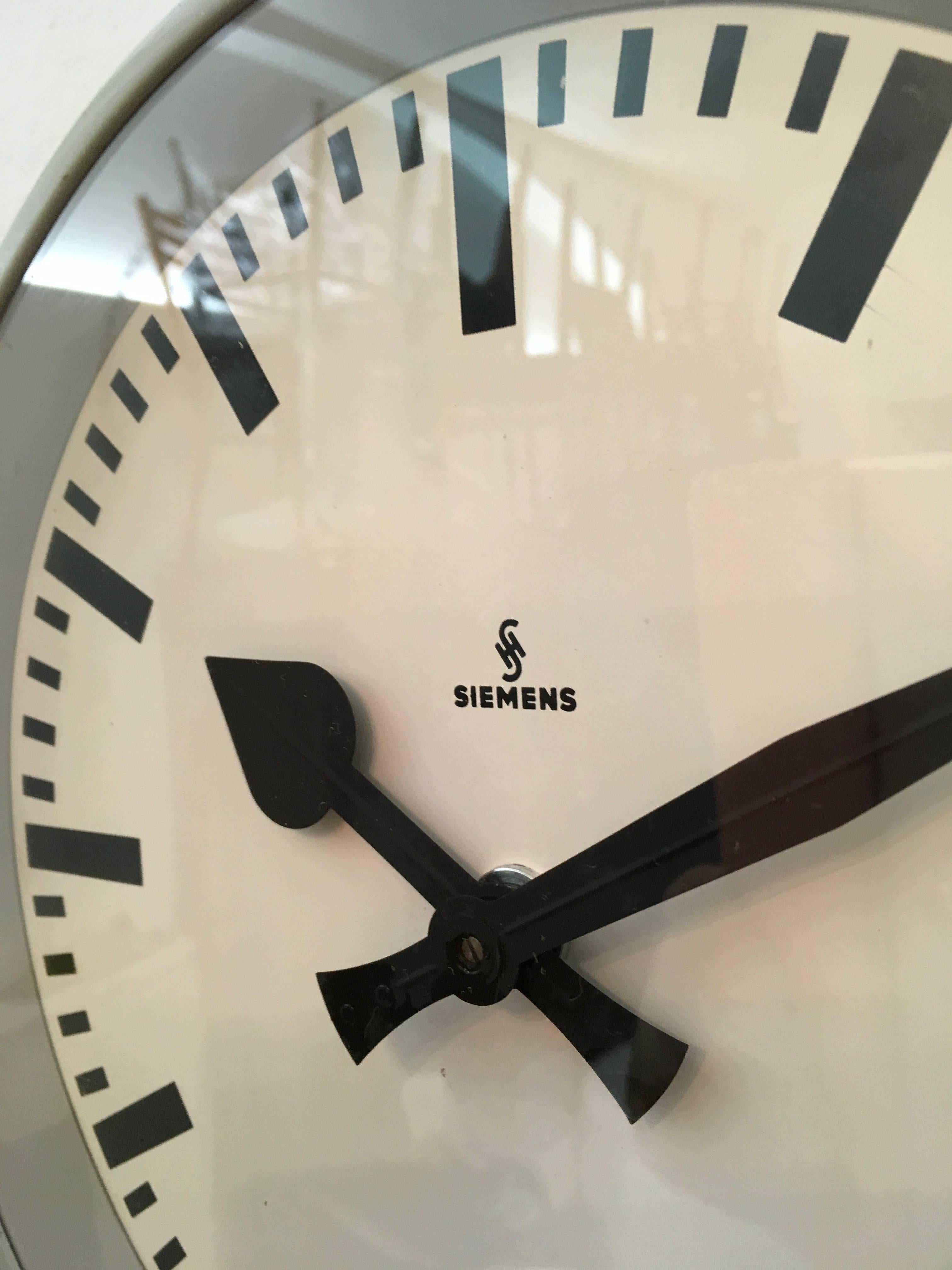Industrial Siemens Factory or Workshop Wall Clock