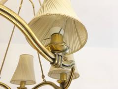 Grand lustre à ailes de vagues attribué à Hugo Gorge