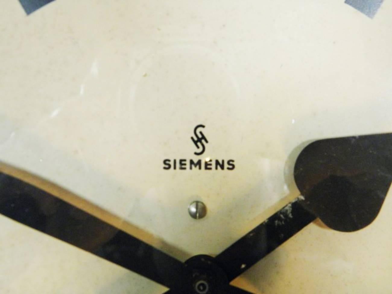 German Siemens Halske Factory, Workshop or Train Station Clock For Sale