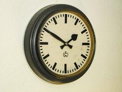 Large C.T. Wagner Industrial or Station Wall Clock