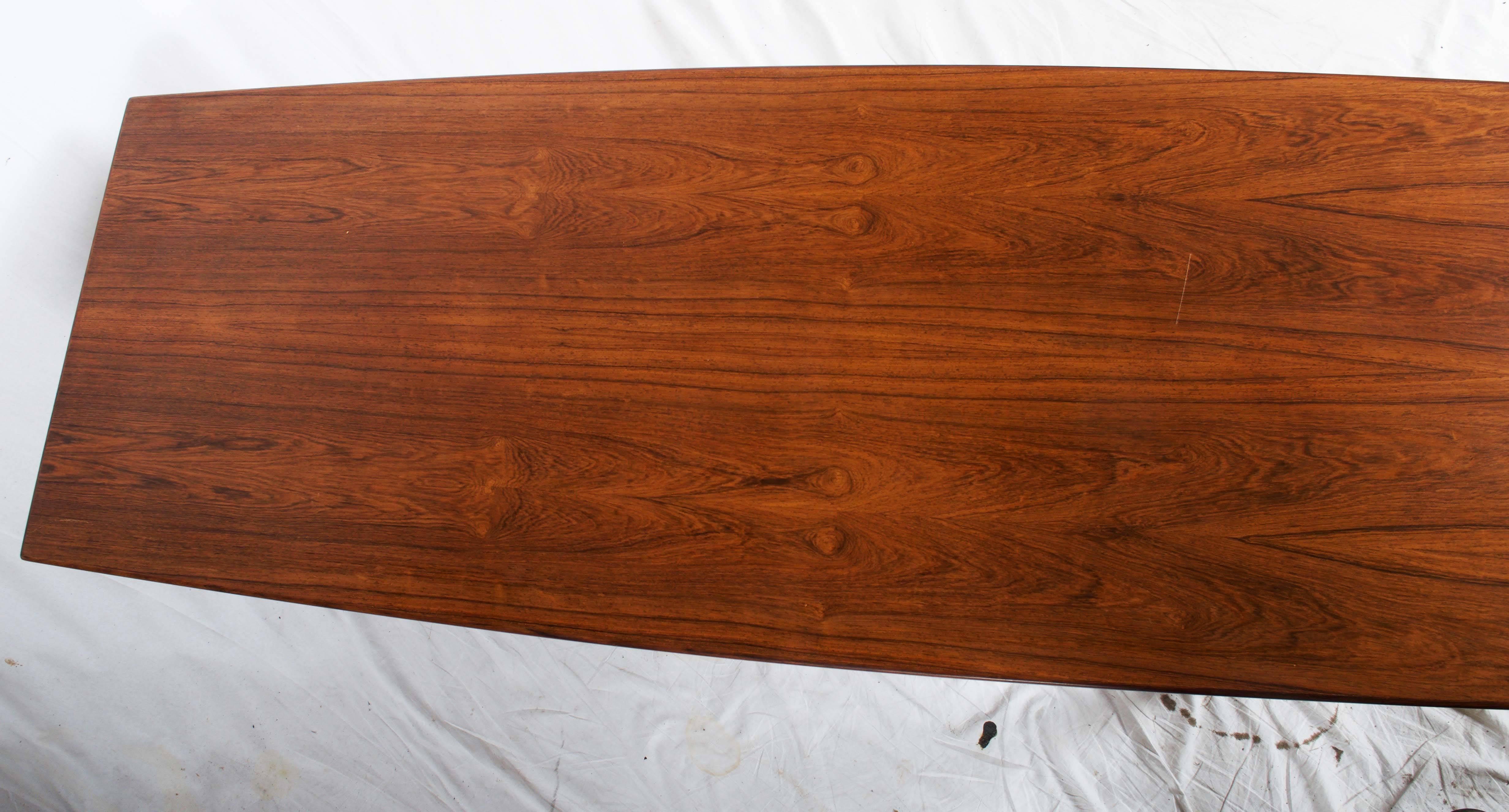 Mid-20th Century Danish Hardwood Conference Table For Sale