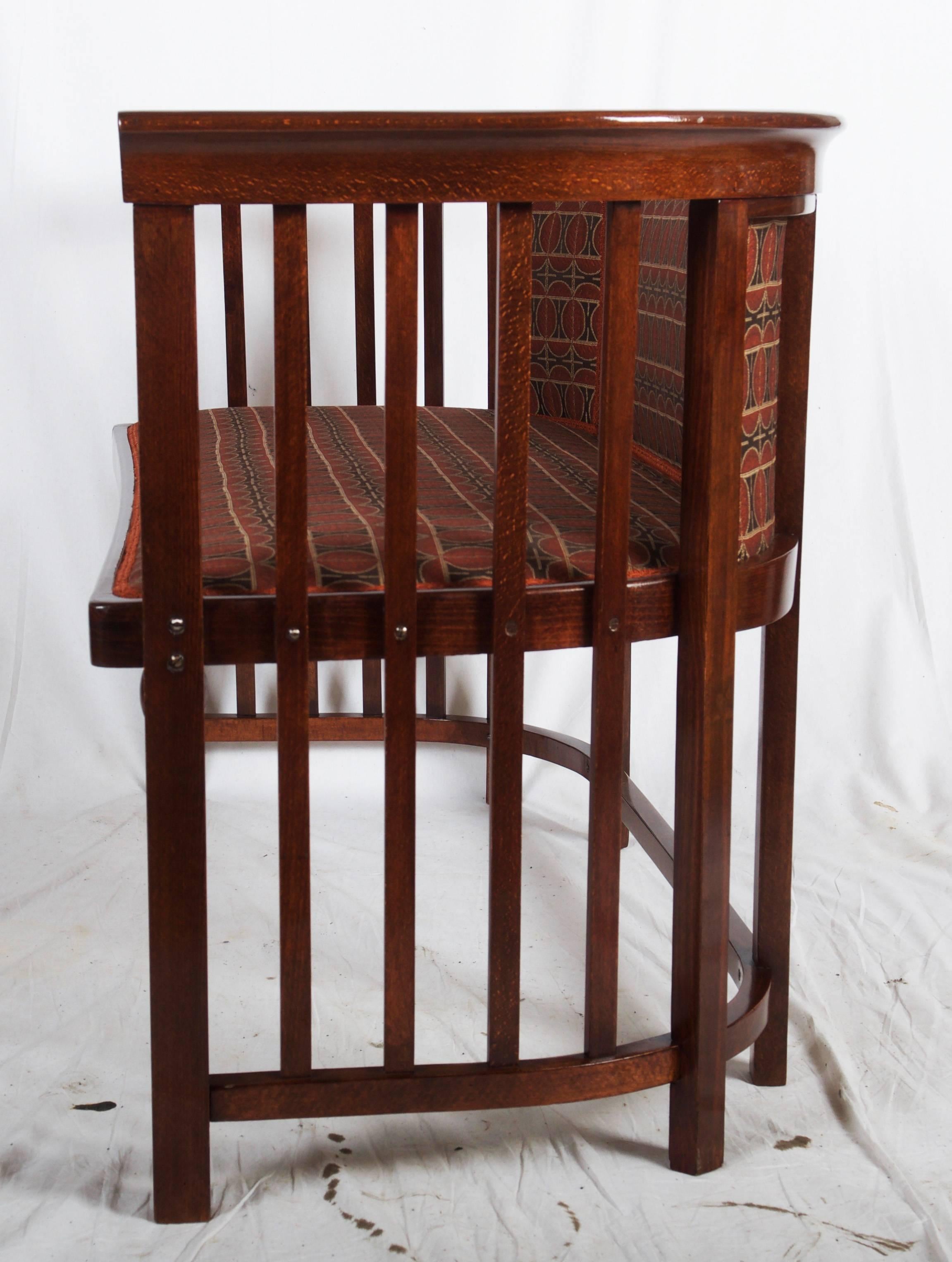 Vienna Secession Josef Hoffmann Bentwood Settee For Sale