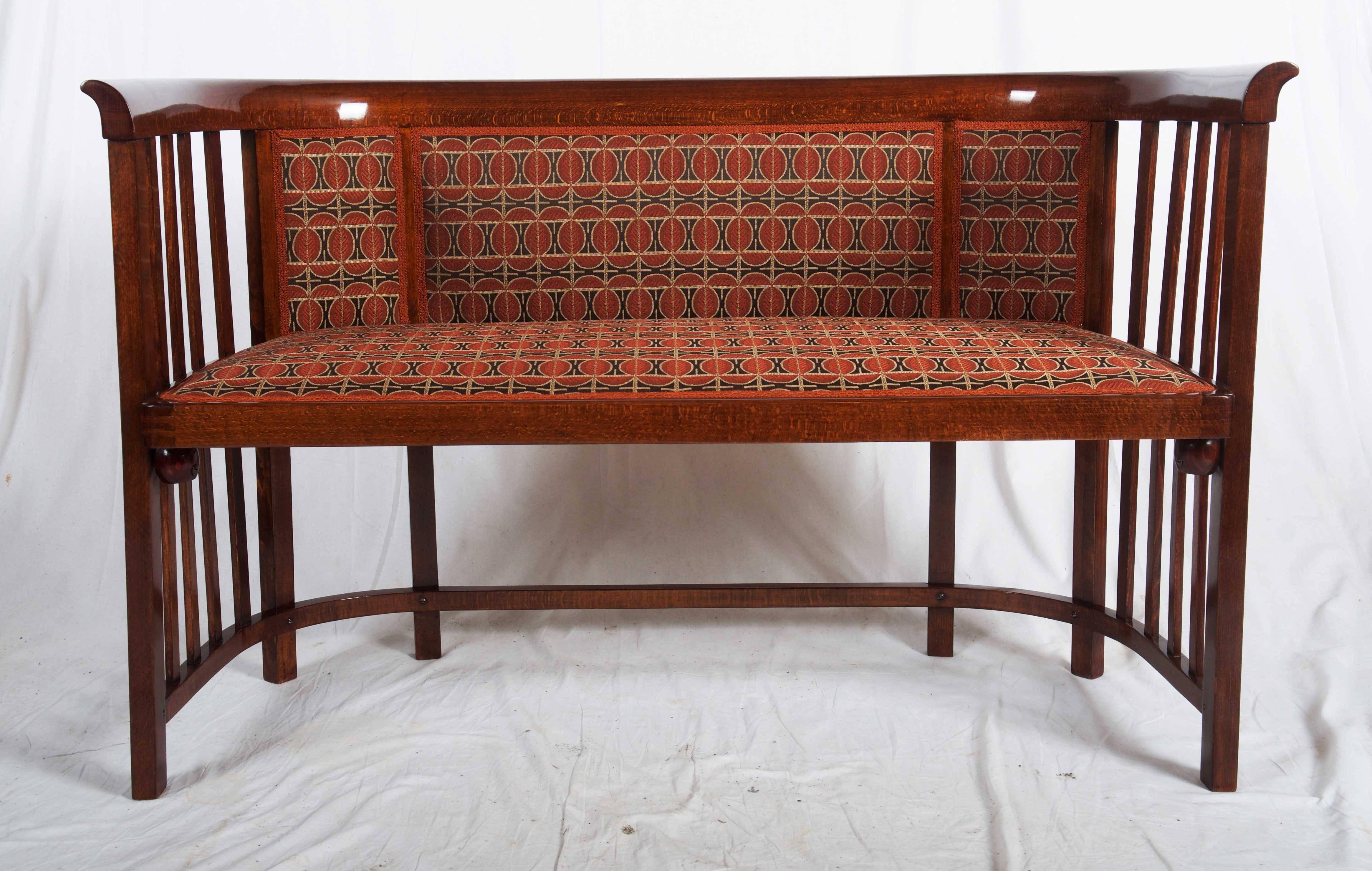 Austrian Josef Hoffmann Bentwood Settee