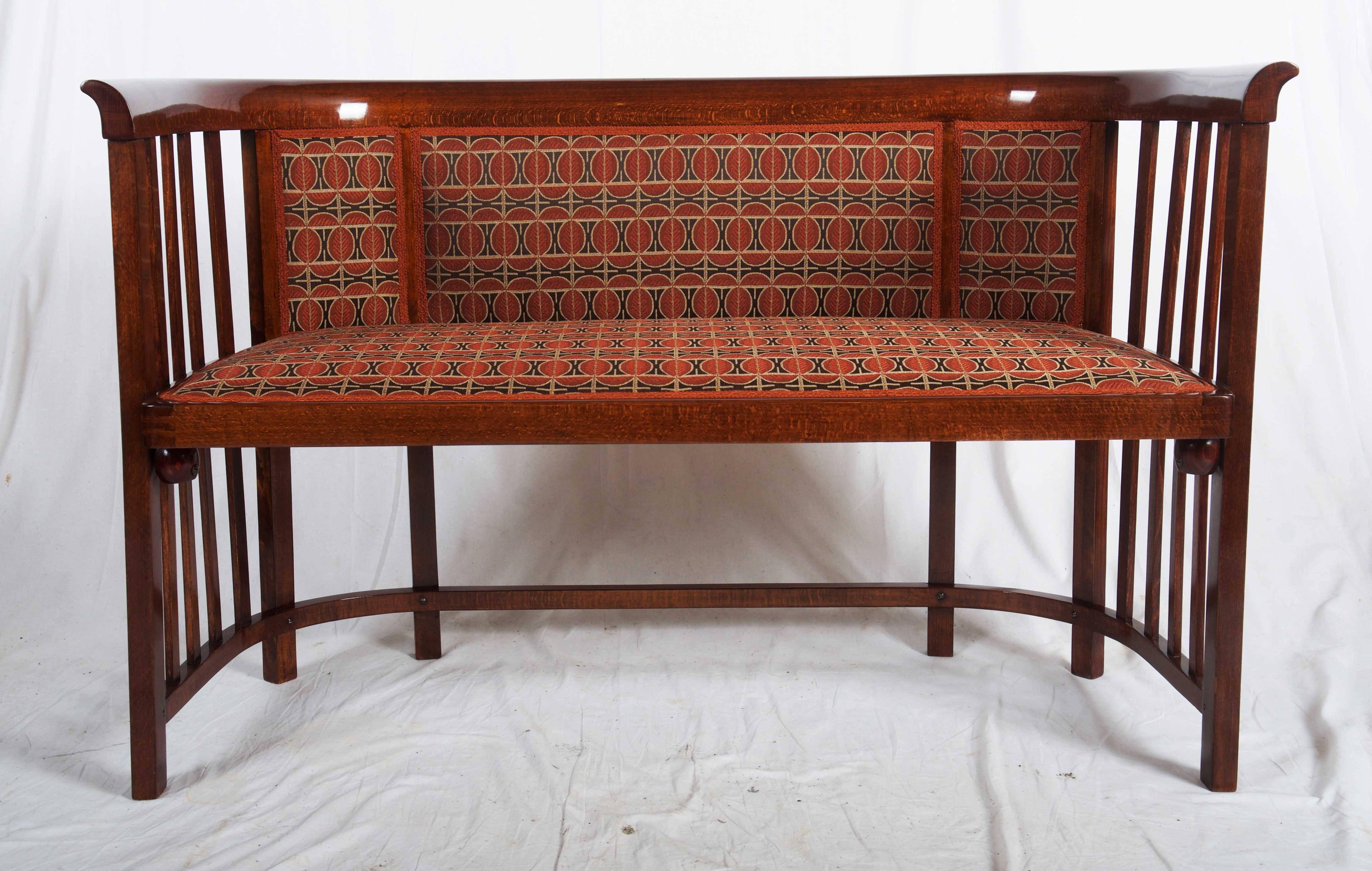 Austrian Josef Hoffmann Bentwood Settee For Sale