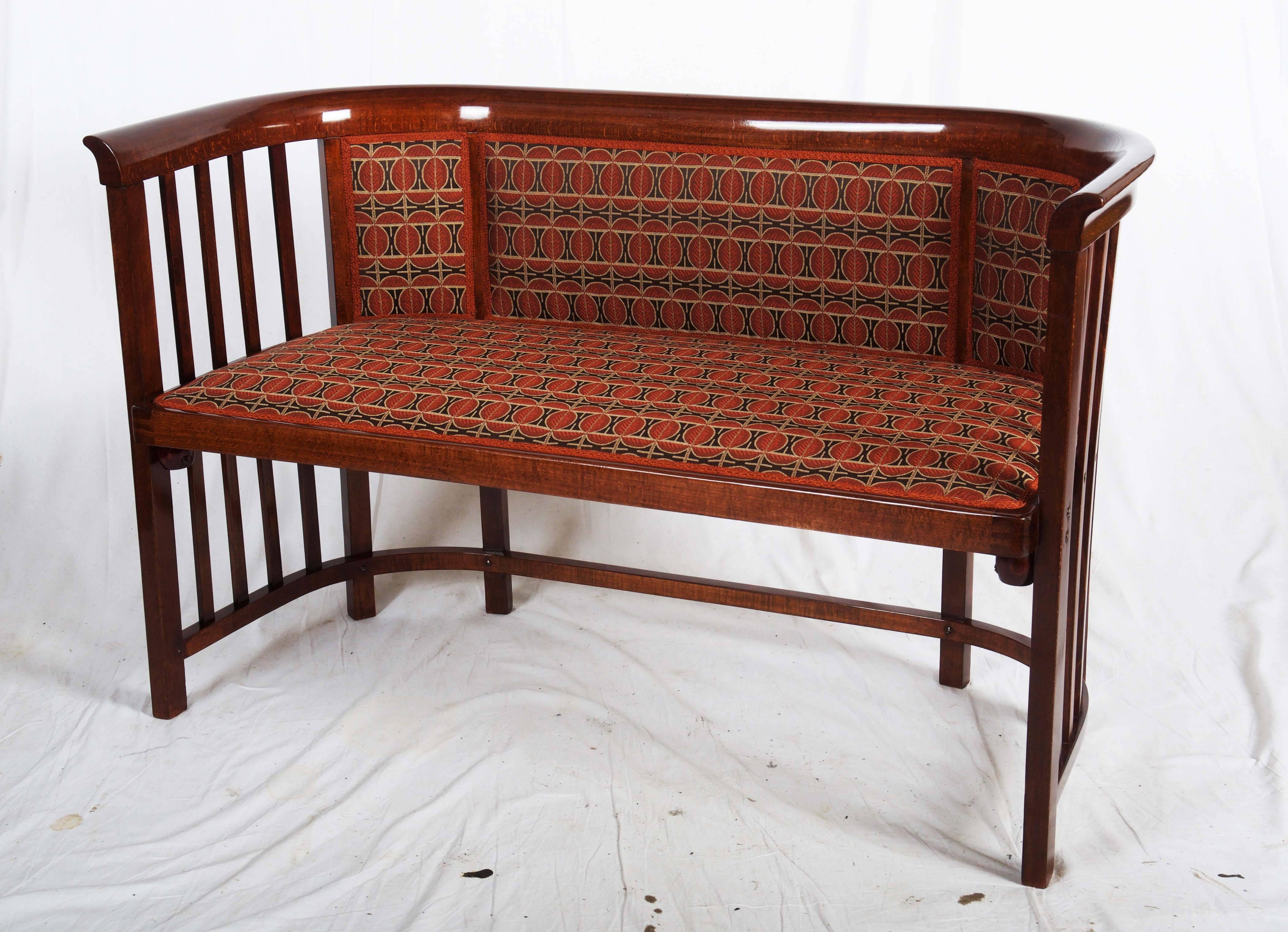 Josef Hoffmann Bentwood Settee For Sale 2