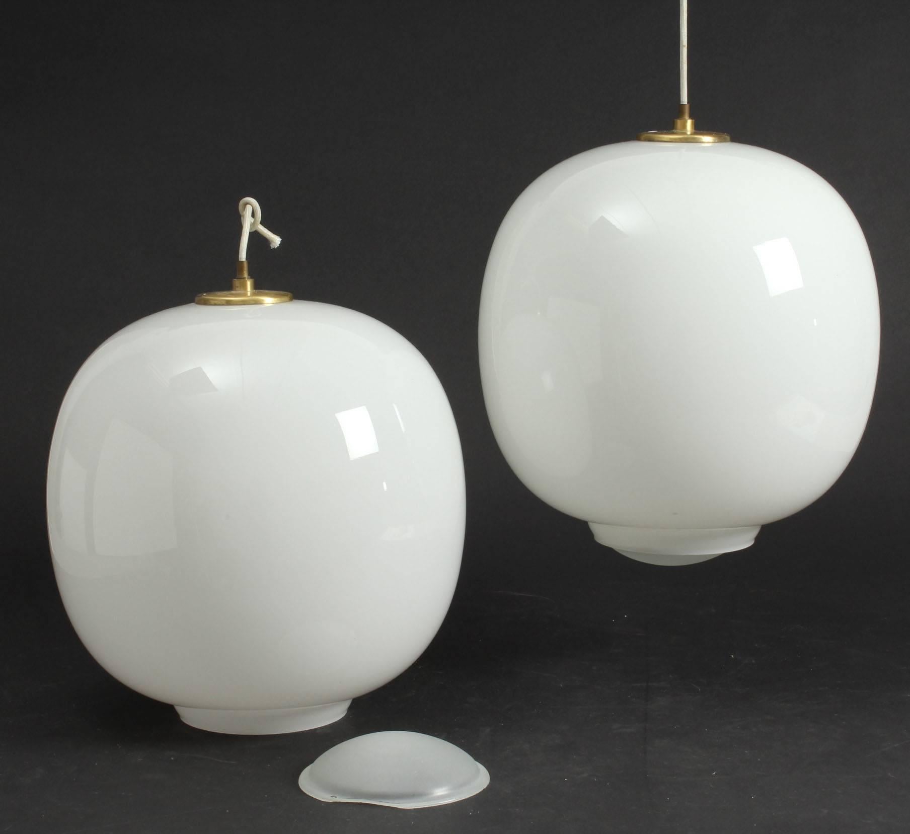 Opaline Glass Pendant by Vilhelm Lauritzen for Louis Poulsen 1
