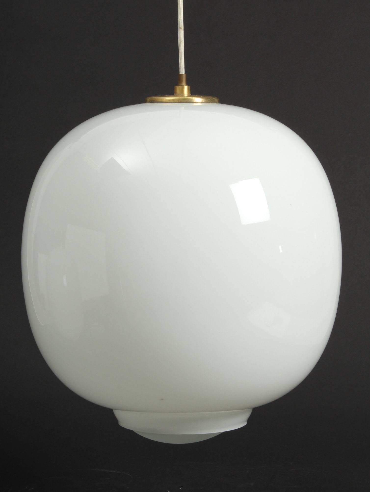 Opaline Glass Pendant by Vilhelm Lauritzen for Louis Poulsen 2