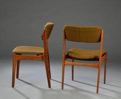 Set of Four Dining Chairs by Erik Buck
