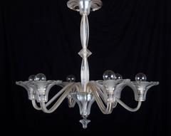 Vintage Bohemian Glass Chandelier