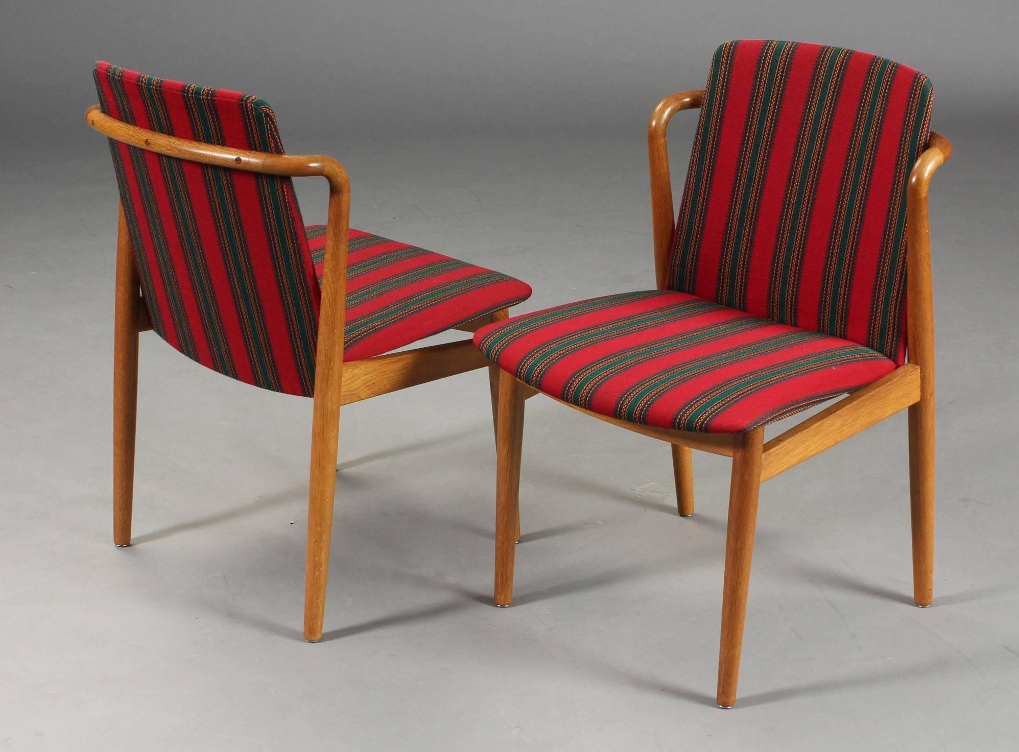 Scandinavian Modern Set of Four Dining Chairs Attributed to Hans Olsen