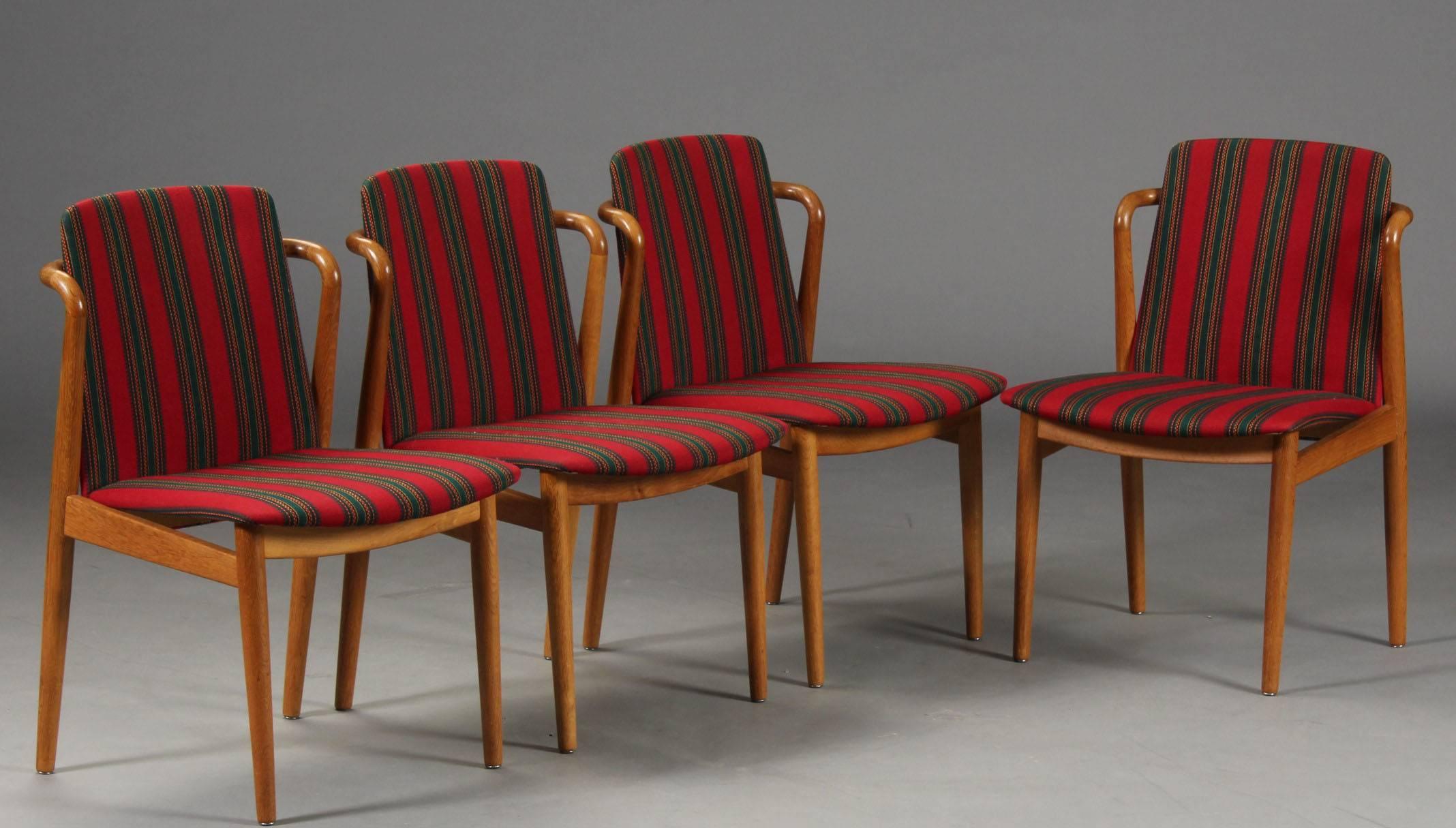 Danish Set of Four Dining Chairs Attributed to Hans Olsen