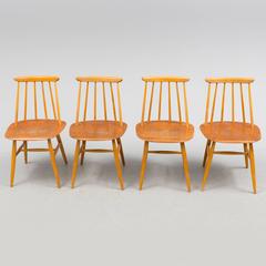 Dining Chairs by Ilmari Tapiovaara, Model Fanett 55 T