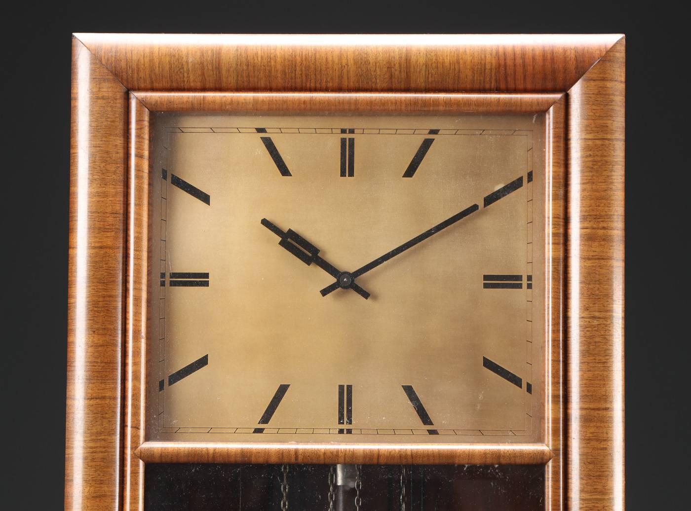 Art Deco German Floor Clock In Excellent Condition In Vienna, AT