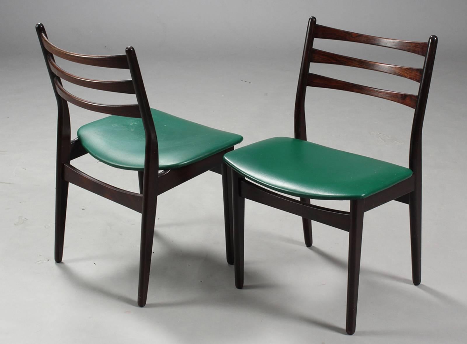 Scandinavian Modern Set of Eight Swedish Dinning Chairs For Sale