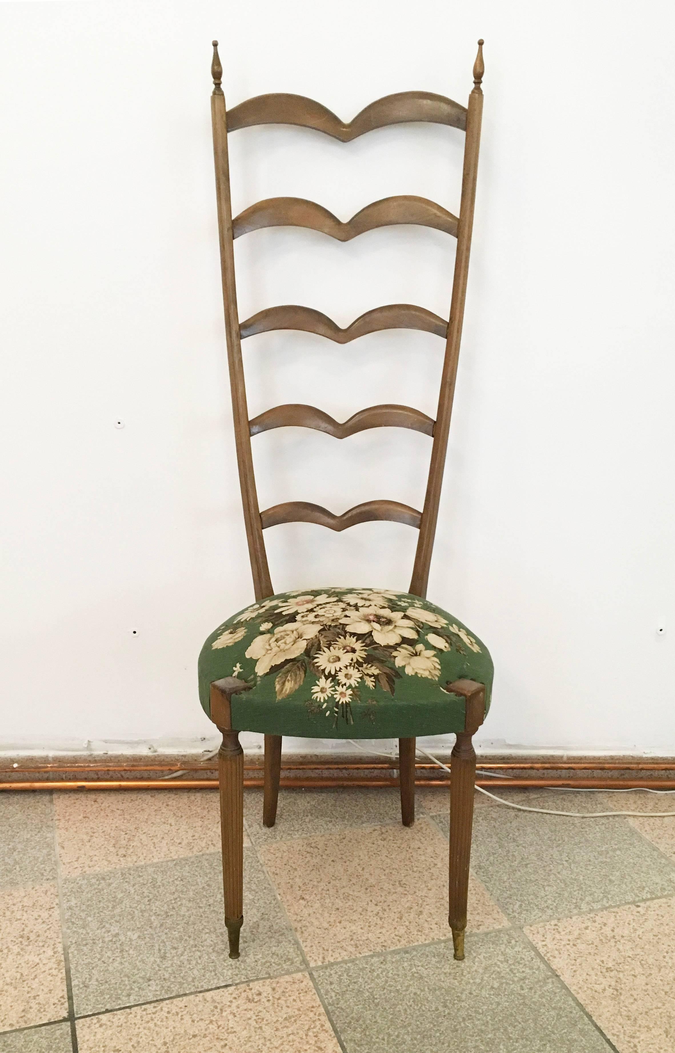 Beech Pair of High-Backed Chairs Attributed to Oskar Strnad or Hugo Gorge For Sale