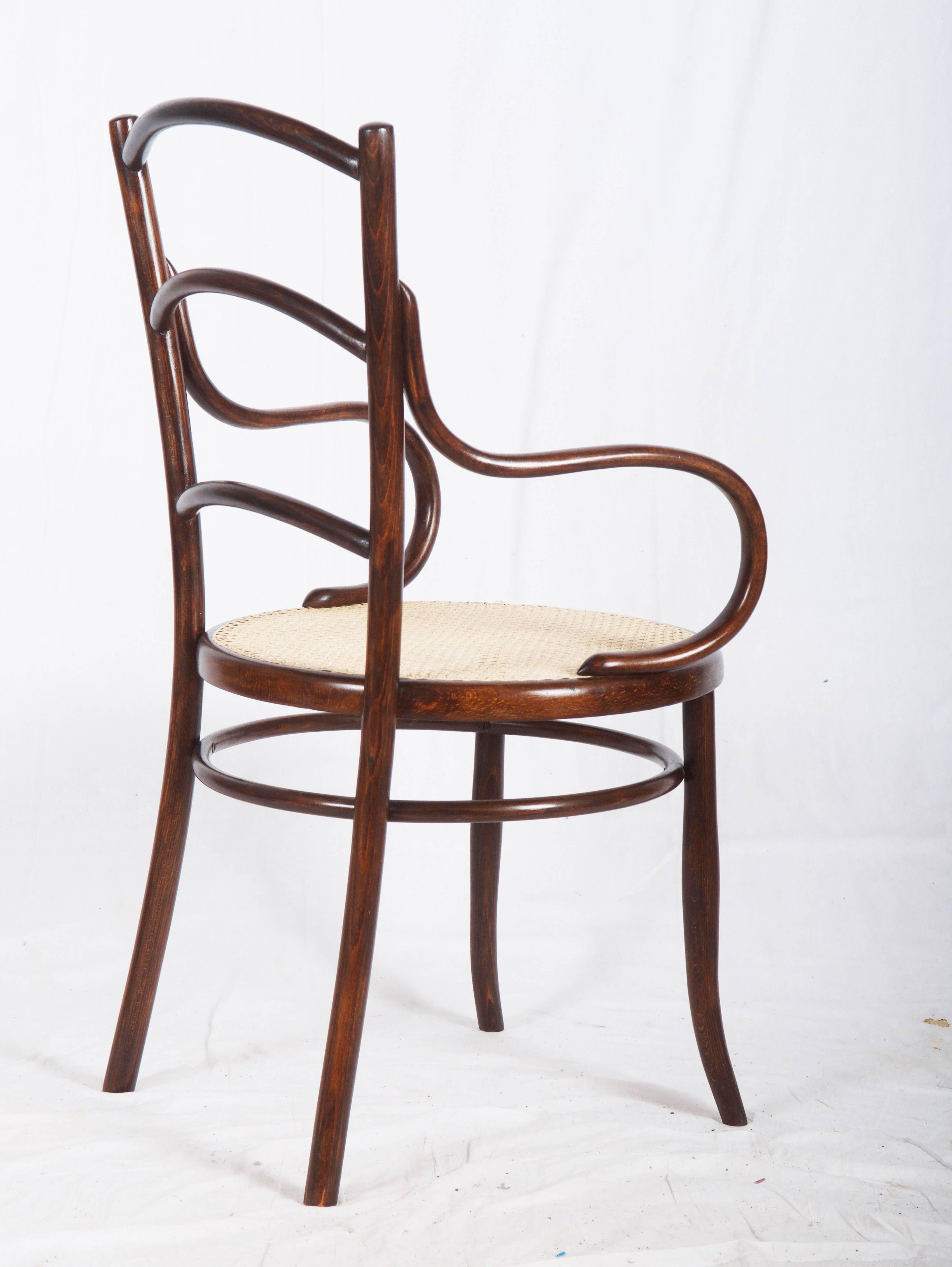 Bentwood Armchair by Josef Hoffmann Succ In Excellent Condition For Sale In Vienna, AT