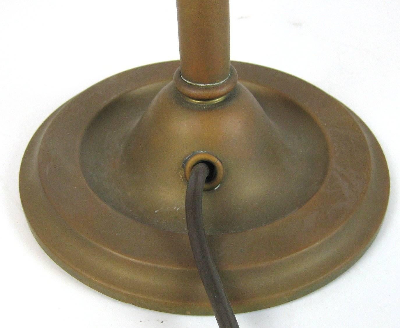 German Art Deco Brass Table Lamp