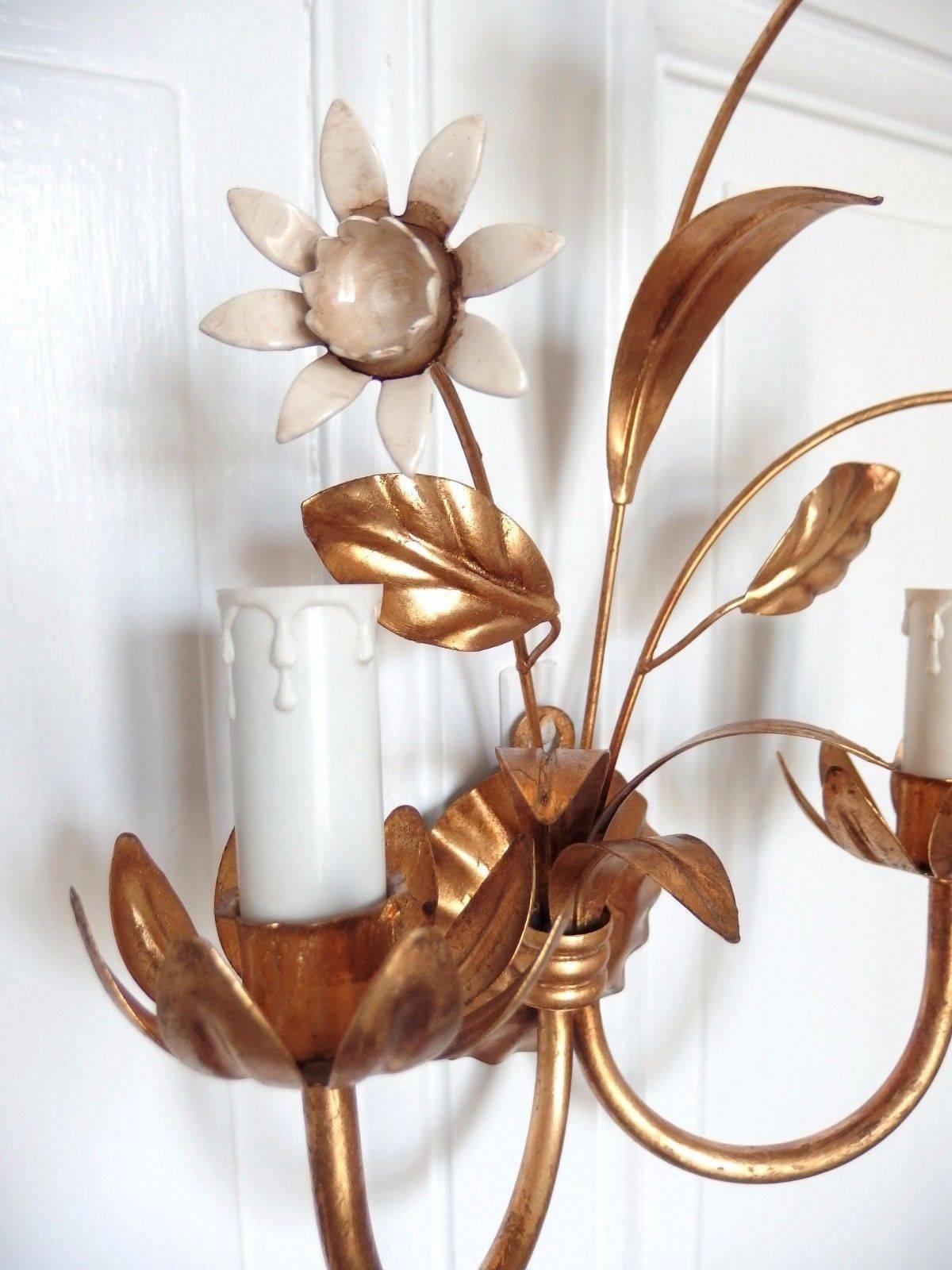 French Wall Light Sconce in the Style of Mainson Bagués  For Sale 2