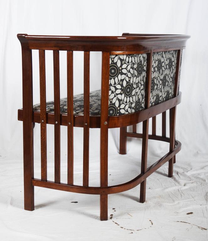 Early 20th Century Josef Hoffmann Bentwood Settee For Sale