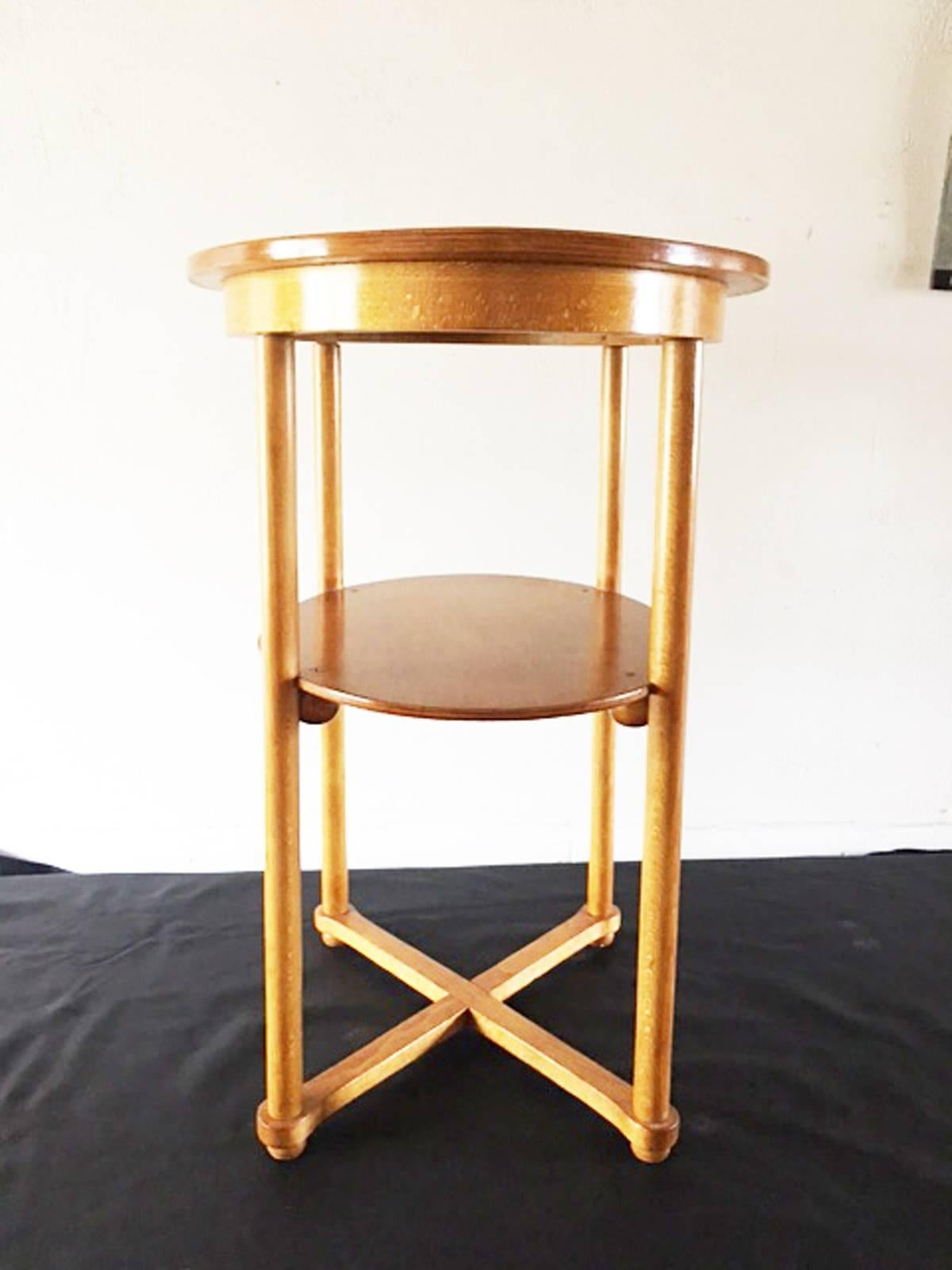 Side table by Josef Hoffmann for Thonet.
Fully restored.