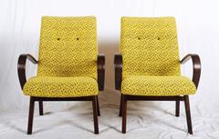 Pair of Mid-Century Czech Armchairs