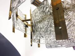 Beautiful Mid-Century Brass Chandelier