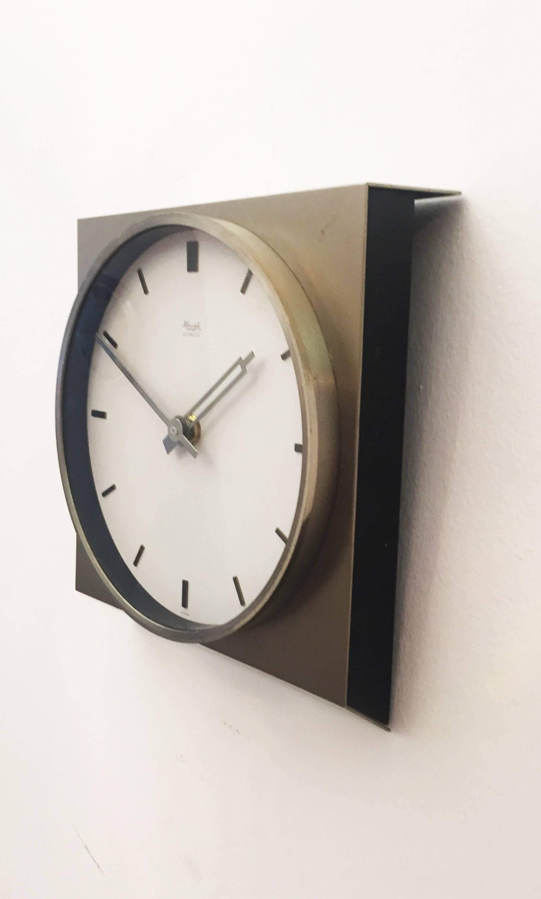 Midcentury Kienzle Wall Clock In Excellent Condition In Vienna, AT