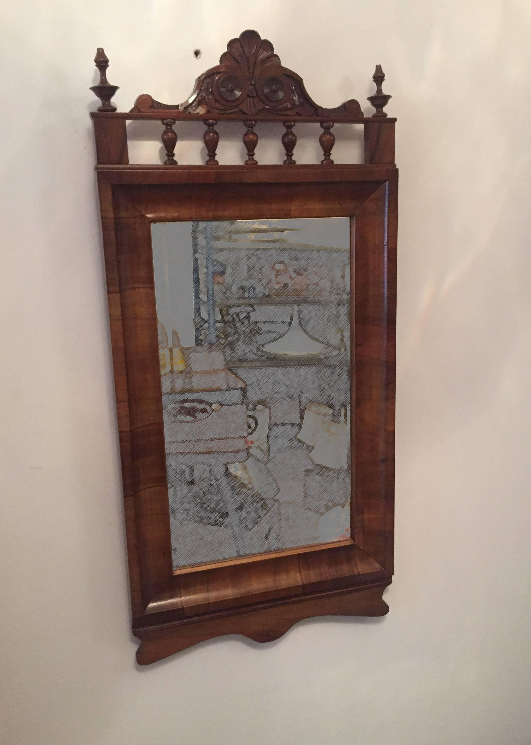 Late 19th Century Mirror In Wooden Frame For Sale