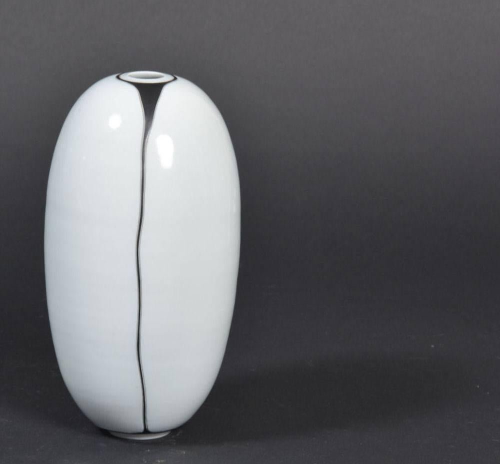 Jarrón de porcelana de los años 70 Danés en venta