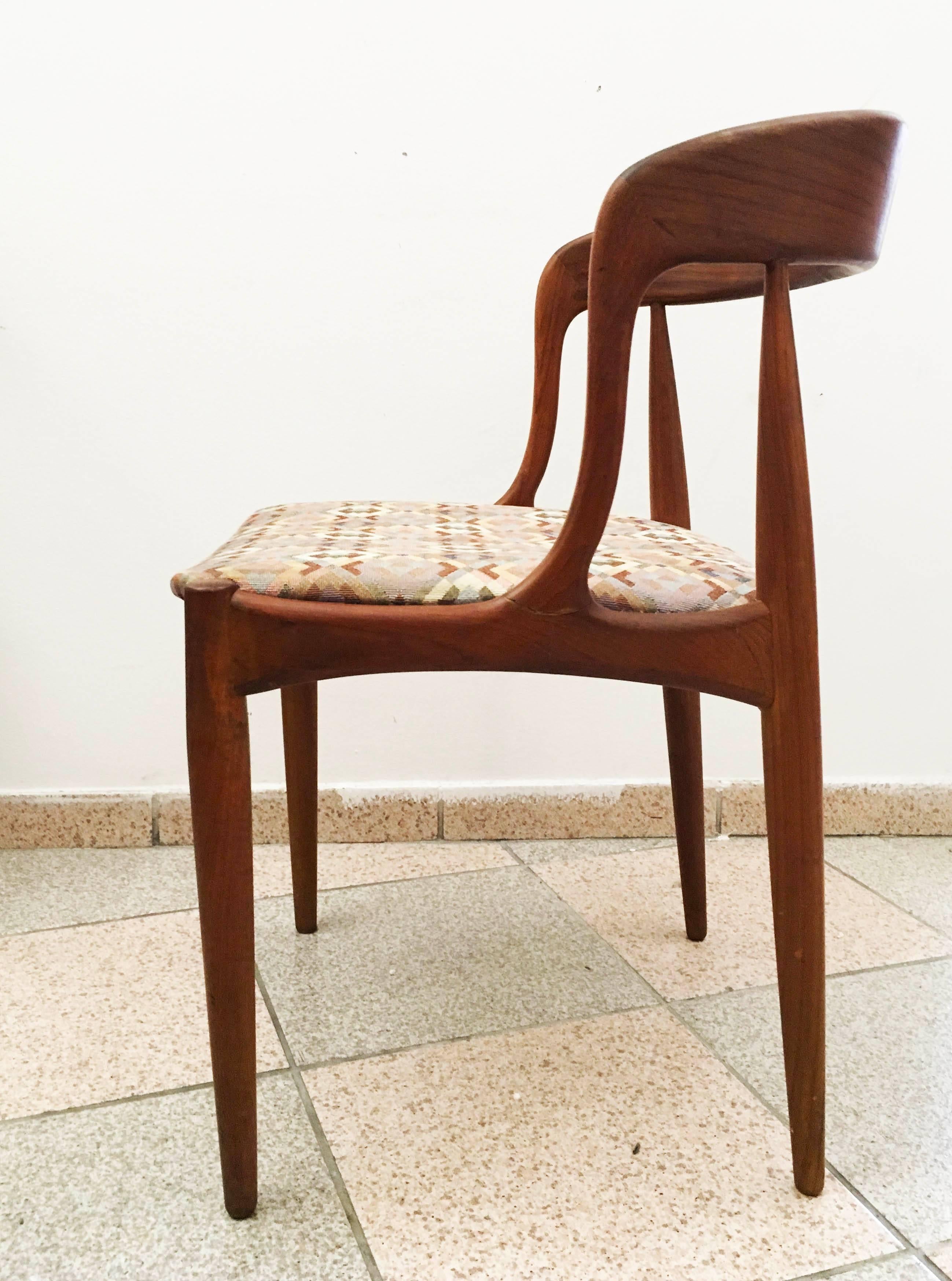 Set of Four Dining Chairs by Johannes Andersen for Uldum Møbelfabrik (Skandinavische Moderne)