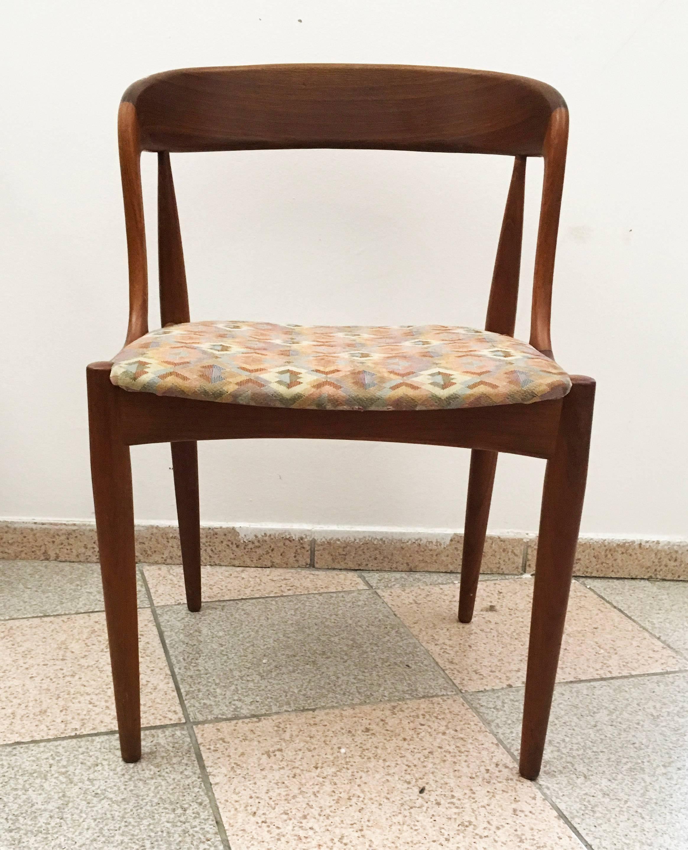 Set of Four Dining Chairs by Johannes Andersen for Uldum Møbelfabrik (Mitte des 20. Jahrhunderts)