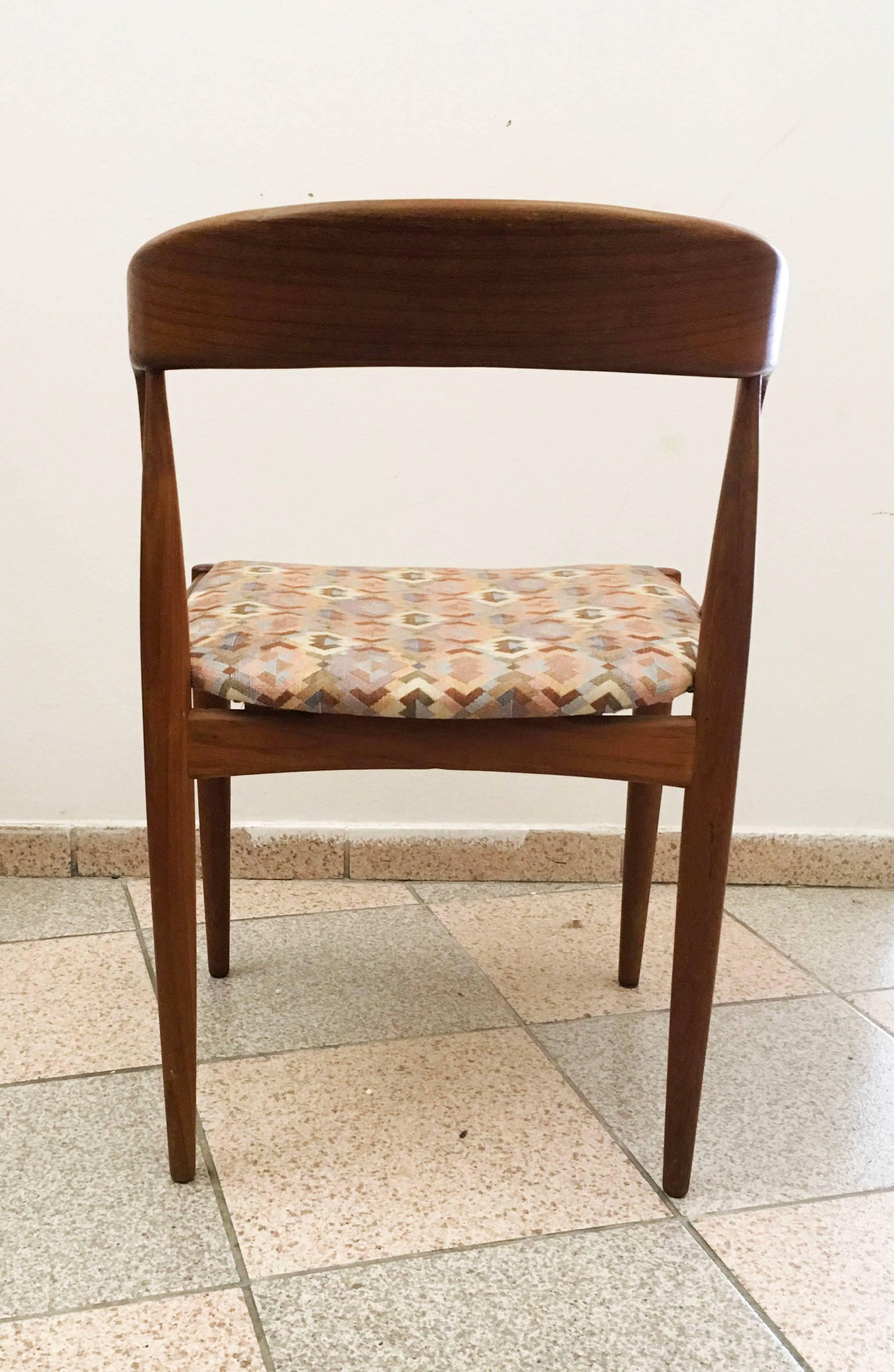 Set of Four Dining Chairs by Johannes Andersen for Uldum Møbelfabrik (Teakholz)