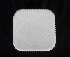 White Mid-Century Flush Mount or Wall Lamp