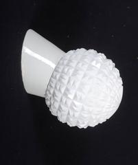 Opaline Glass Mid-Century Flush Mount