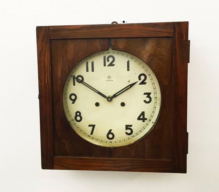 Junghans Wall Clock For Sale at 1stdibs