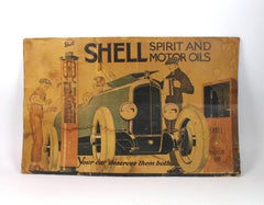Vintage Poster Shell Motor Oil Gasoline by Rene Vincent from 1926