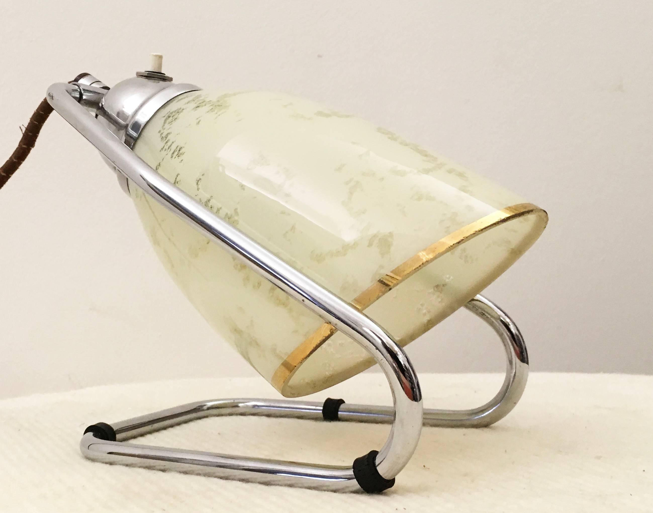 Czech Bauhaus Table Lamp In Excellent Condition In Vienna, AT